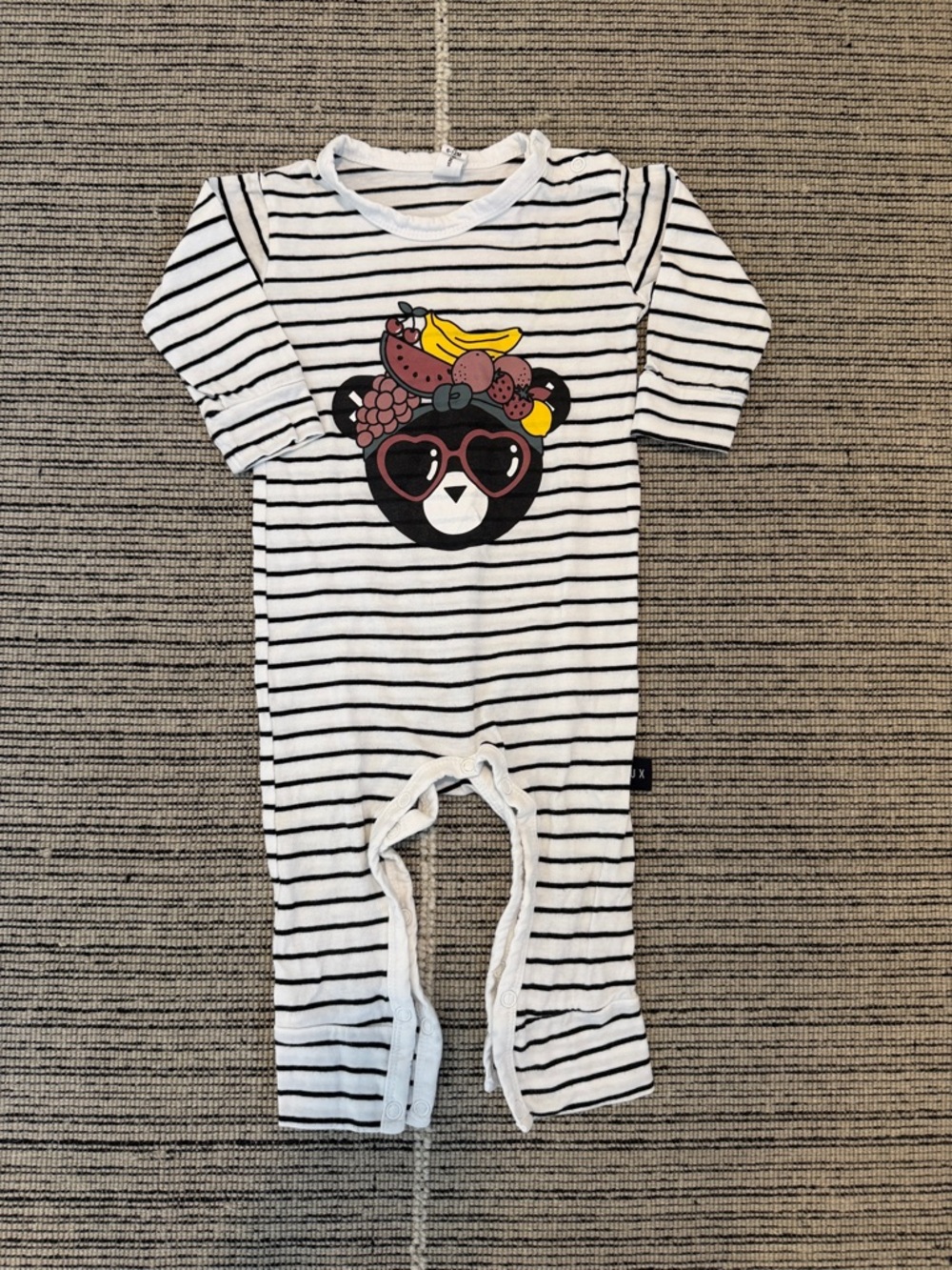 Huxbaby 6-12 MO Bear Graphic Romper